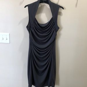 Gray evening dress